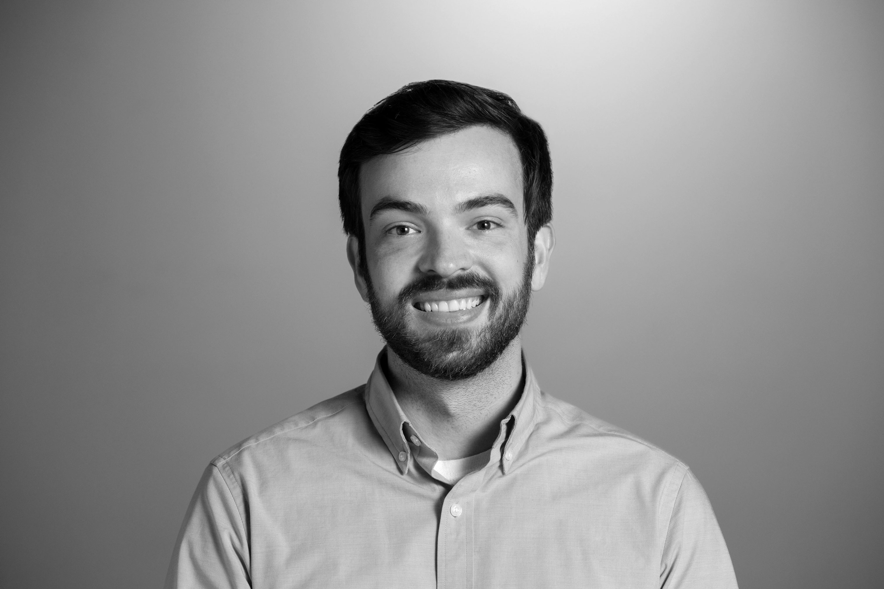 Jack headshot in black and white